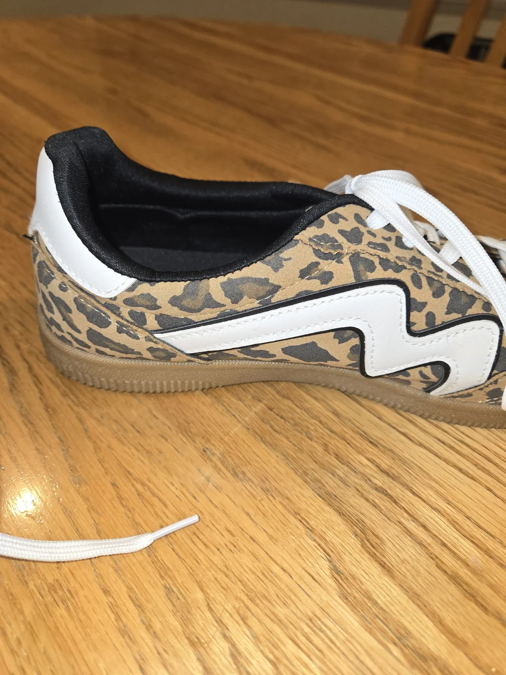Madden Girl Women's Leopard Print Low Top Lace-Up Sneakers Tan/Black/White 10